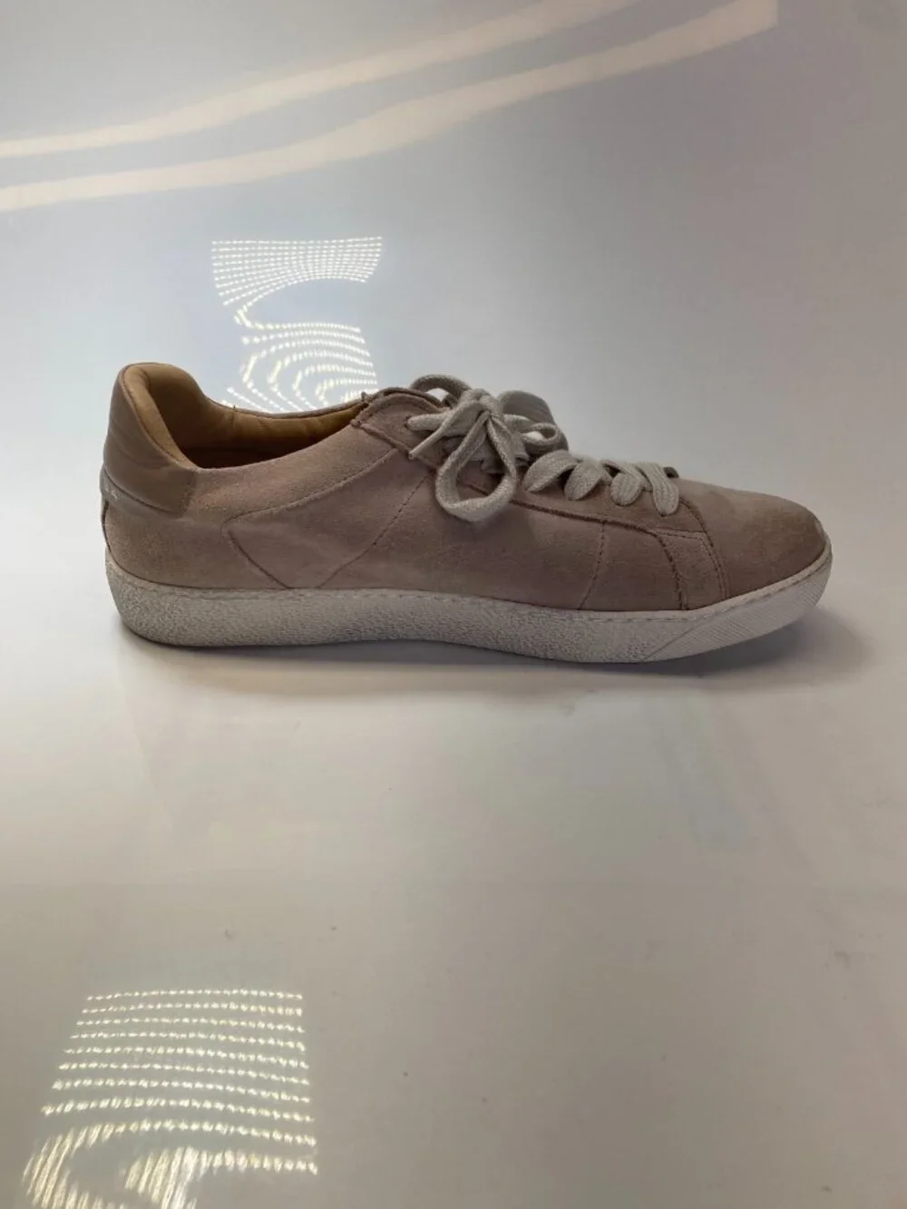 AllSaints Women's Low Top Dirty Pink Leather Sneaker sz 11